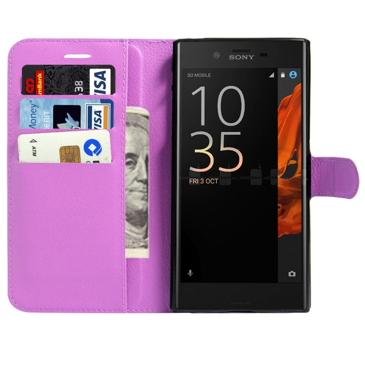 For Sony Xperia XZs & XZ Litchi Texture Horizontal Flip Leather Case with Magnetic Buckle & Holder & Card Slots & Wallet