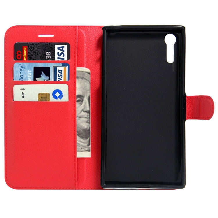 For Sony Xperia XZs & XZ Litchi Texture Horizontal Flip Leather Case with Magnetic Buckle & Holder & Card Slots & Wallet