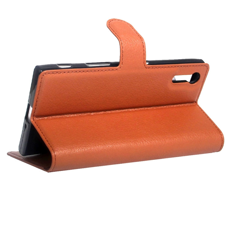 For Sony Xperia XZs & XZ Litchi Texture Horizontal Flip Leather Case with Magnetic Buckle & Holder & Card Slots & Wallet