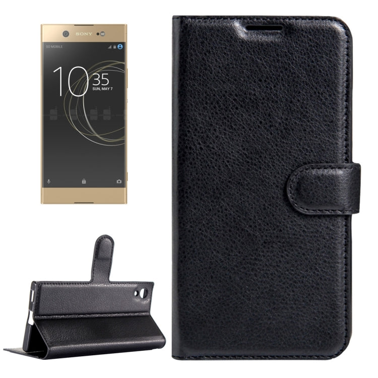 For Sony Xperia XA1 Litchi Texture Horizontal Flip Leather Case with Magnetic Buckle & Holder & Card Slots & Wallet