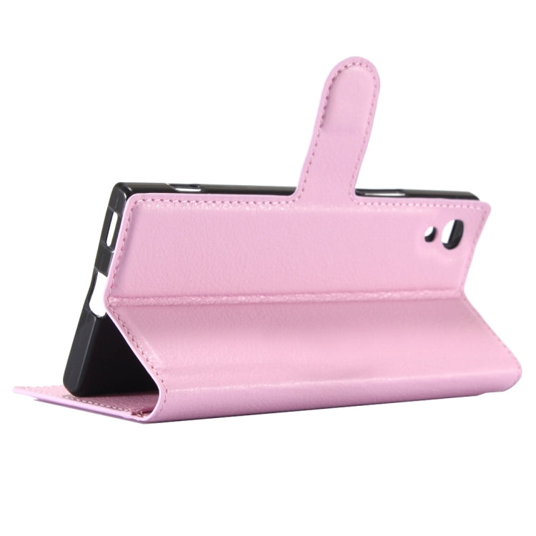 For Sony Xperia XA1 Litchi Texture Horizontal Flip Leather Case with Magnetic Buckle & Holder & Card Slots & Wallet