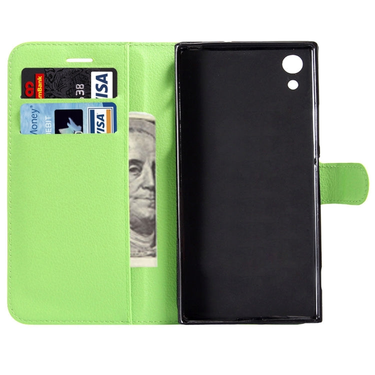 For Sony Xperia XA1 Litchi Texture Horizontal Flip Leather Case with Magnetic Buckle & Holder & Card Slots & Wallet