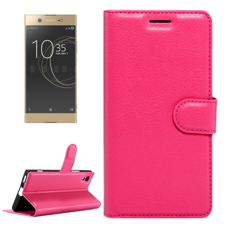 For Sony Xperia XA1 Litchi Texture Horizontal Flip Leather Case with Magnetic Buckle & Holder & Card Slots & Wallet