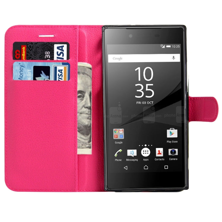For Sony Xperia XA1 Litchi Texture Horizontal Flip Leather Case with Magnetic Buckle & Holder & Card Slots & Wallet