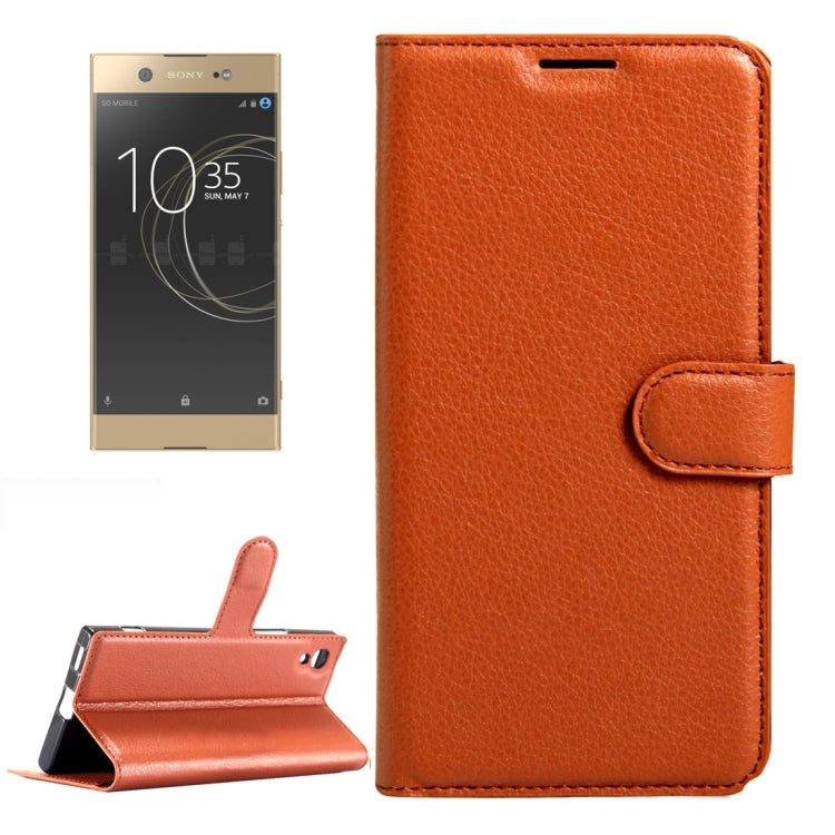 For Sony Xperia XA1 Litchi Texture Horizontal Flip Leather Case with Magnetic Buckle & Holder & Card Slots & Wallet