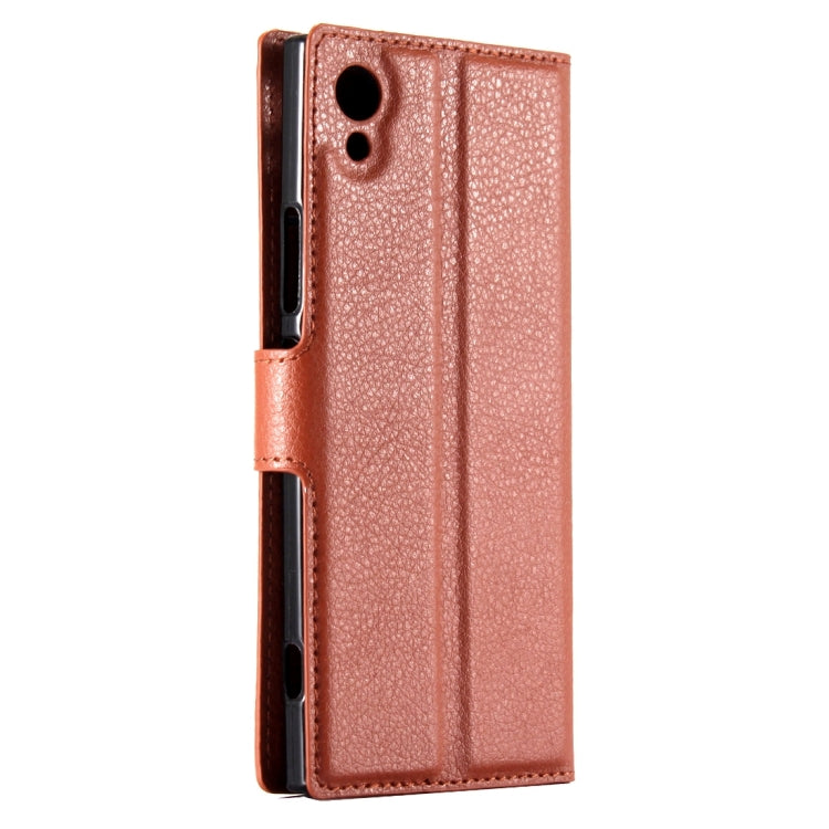 For Sony Xperia XA1 Litchi Texture Horizontal Flip Leather Case with Magnetic Buckle & Holder & Card Slots & Wallet