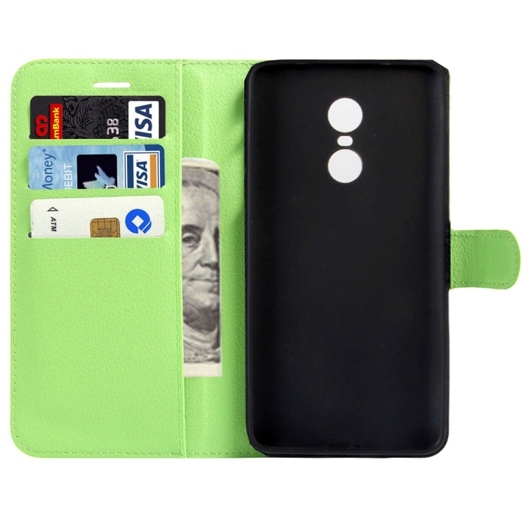 For Xiaomi Redmi Note 4X Litchi Texture Horizontal Flip Leather Case with Magnetic Buckle & Holder & Card Slots & Wallet