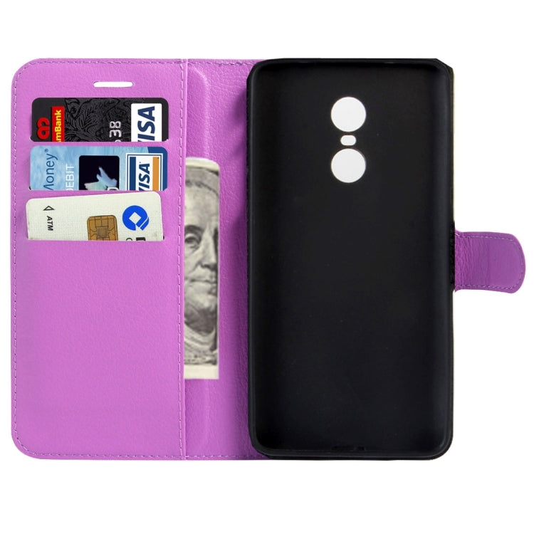 For Xiaomi Redmi Note 4X Litchi Texture Horizontal Flip Leather Case with Magnetic Buckle & Holder & Card Slots & Wallet