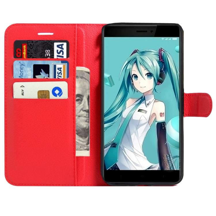 For Xiaomi Redmi Note 4X Litchi Texture Horizontal Flip Leather Case with Magnetic Buckle & Holder & Card Slots & Wallet