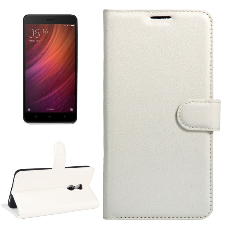For Xiaomi Redmi Note 4X Litchi Texture Horizontal Flip Leather Case with Magnetic Buckle & Holder & Card Slots & Wallet