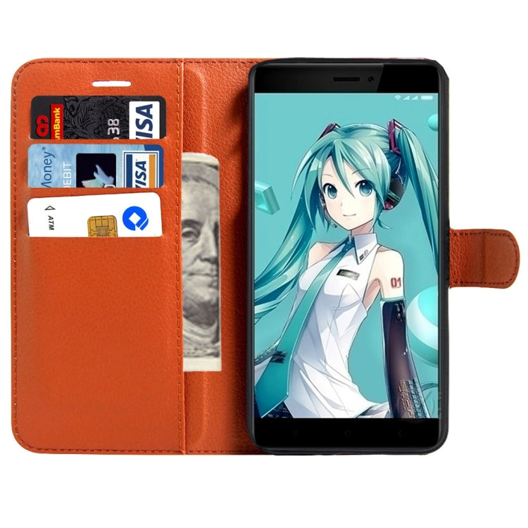 For Xiaomi Redmi Note 4X Litchi Texture Horizontal Flip Leather Case with Magnetic Buckle & Holder & Card Slots & Wallet