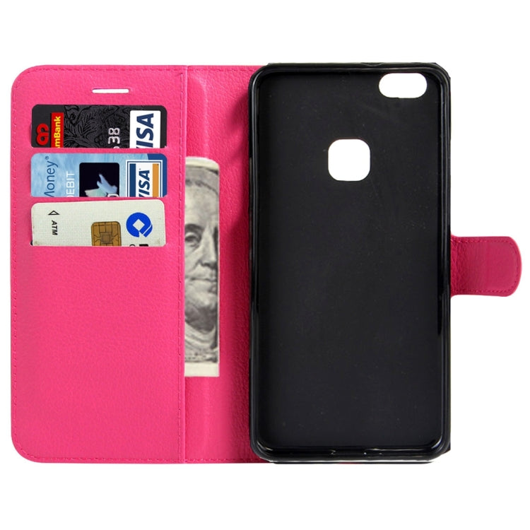 For Huawei P10 Lite Litchi Texture Horizontal Flip Leather Case with Magnetic Buckle & Holder & Card Slots & Wallet