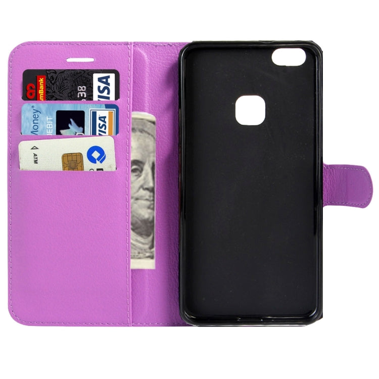 For Huawei P10 Lite Litchi Texture Horizontal Flip Leather Case with Magnetic Buckle & Holder & Card Slots & Wallet