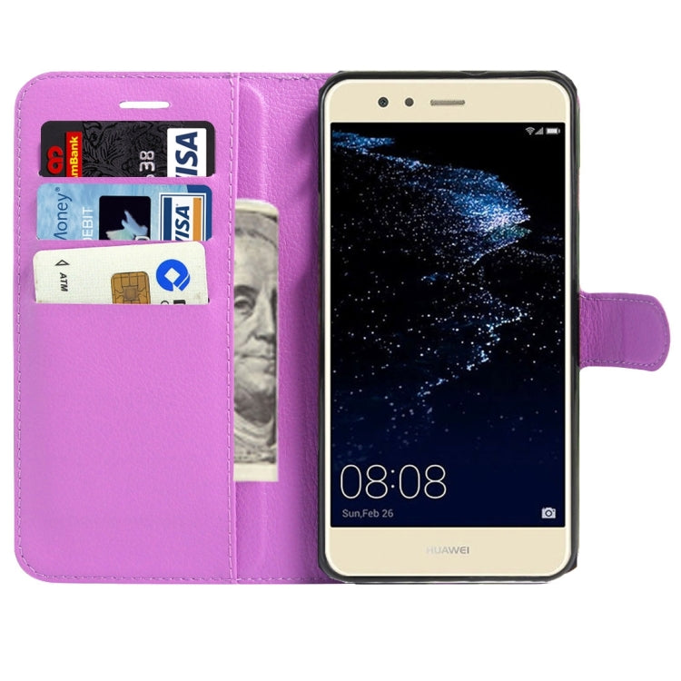 For Huawei P10 Lite Litchi Texture Horizontal Flip Leather Case with Magnetic Buckle & Holder & Card Slots & Wallet