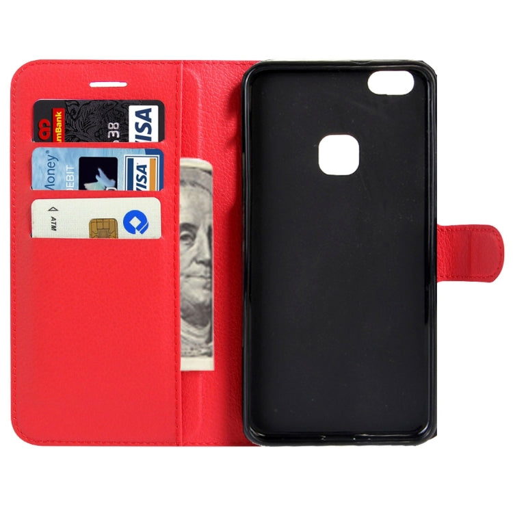 For Huawei P10 Lite Litchi Texture Horizontal Flip Leather Case with Magnetic Buckle & Holder & Card Slots & Wallet