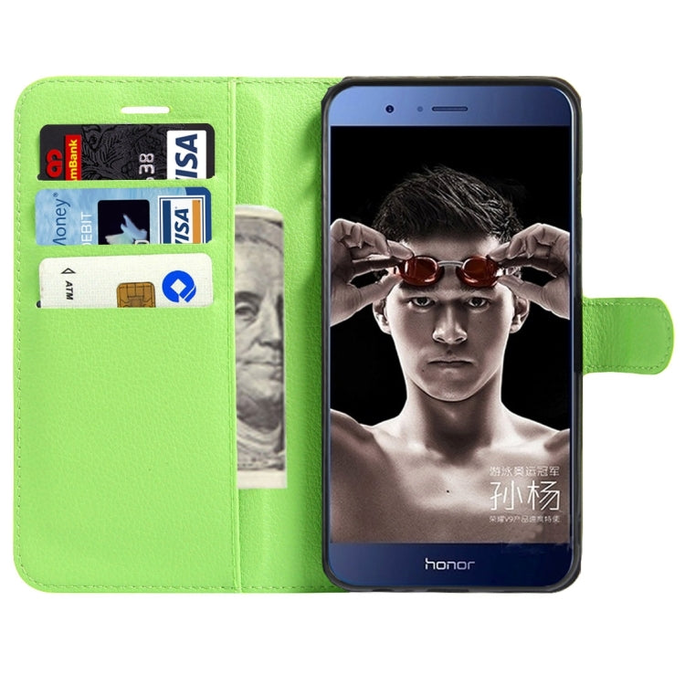 For Huawei Honor V9 / V8 Pro Litchi Texture Horizontal Flip Leather Case with Magnetic Buckle & Holder & Card Slots & Wallet