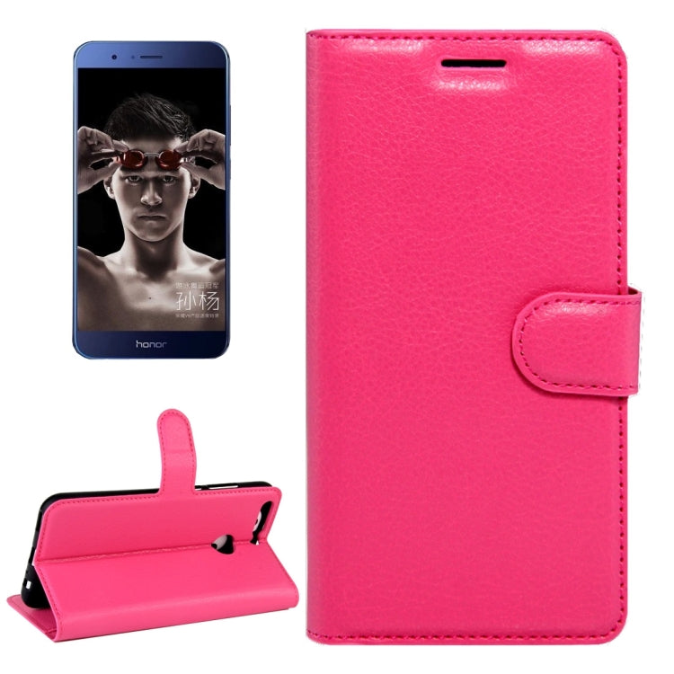 For Huawei Honor V9 / V8 Pro Litchi Texture Horizontal Flip Leather Case with Magnetic Buckle & Holder & Card Slots & Wallet