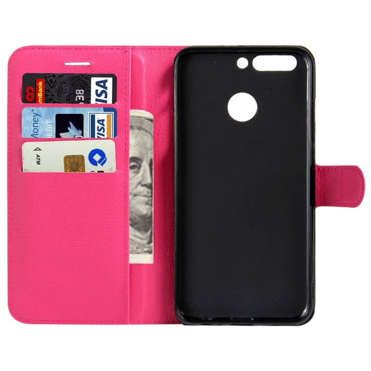 For Huawei Honor V9 / V8 Pro Litchi Texture Horizontal Flip Leather Case with Magnetic Buckle & Holder & Card Slots & Wallet