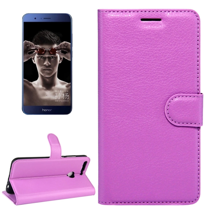 For Huawei Honor V9 / V8 Pro Litchi Texture Horizontal Flip Leather Case with Magnetic Buckle & Holder & Card Slots & Wallet