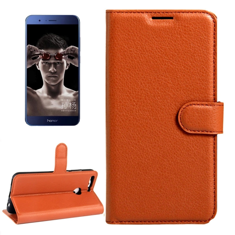 For Huawei Honor V9 / V8 Pro Litchi Texture Horizontal Flip Leather Case with Magnetic Buckle & Holder & Card Slots & Wallet