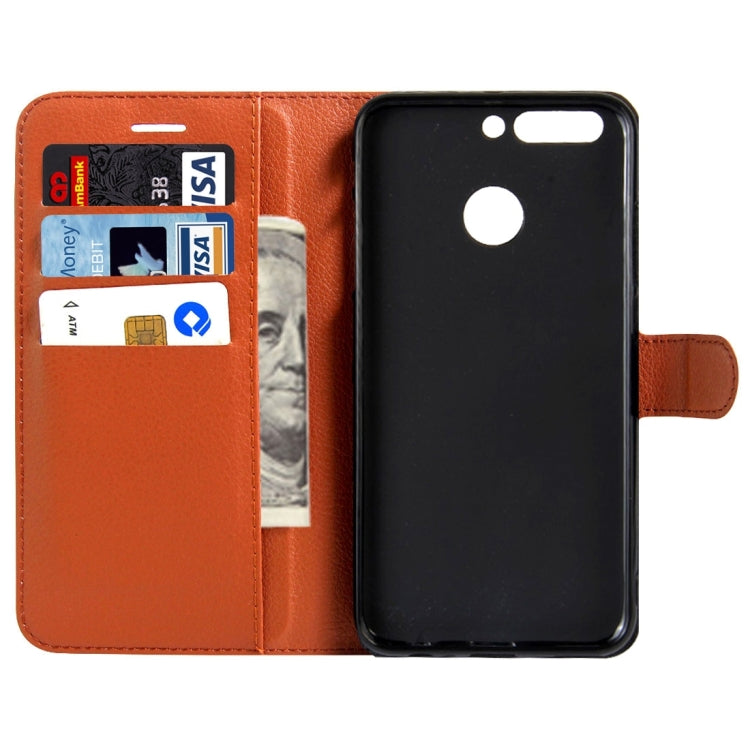 For Huawei Honor V9 / V8 Pro Litchi Texture Horizontal Flip Leather Case with Magnetic Buckle & Holder & Card Slots & Wallet