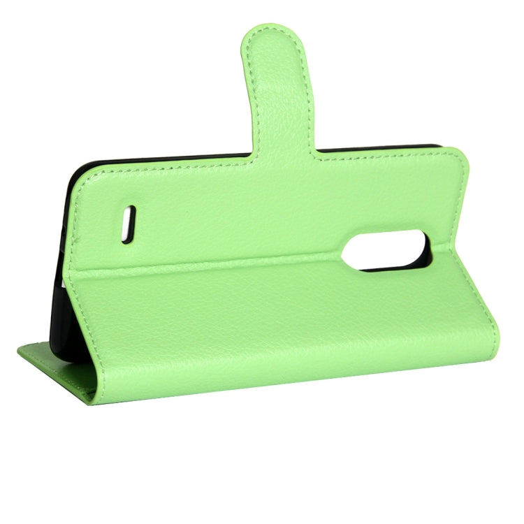 For LG K4 (2017) EU Version Litchi Texture Horizontal Flip Leather Case with Magnetic Buckle & Holder & Card Slots & Wallet