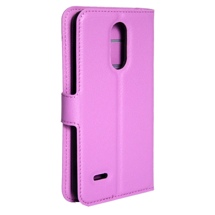 For LG K4 (2017) EU Version Litchi Texture Horizontal Flip Leather Case with Magnetic Buckle & Holder & Card Slots & Wallet