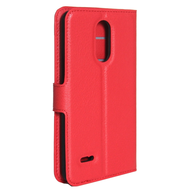 For LG K4 (2017) EU Version Litchi Texture Horizontal Flip Leather Case with Magnetic Buckle & Holder & Card Slots & Wallet