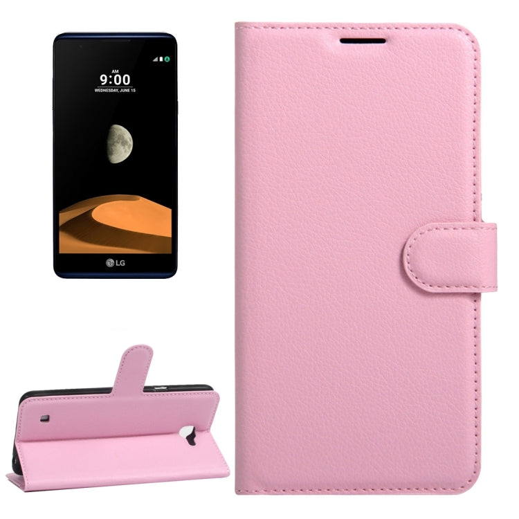 For LG X Max & X5 Litchi Texture Horizontal Flip Leather Case with Magnetic Buckle & Holder & Card Slots & Wallet