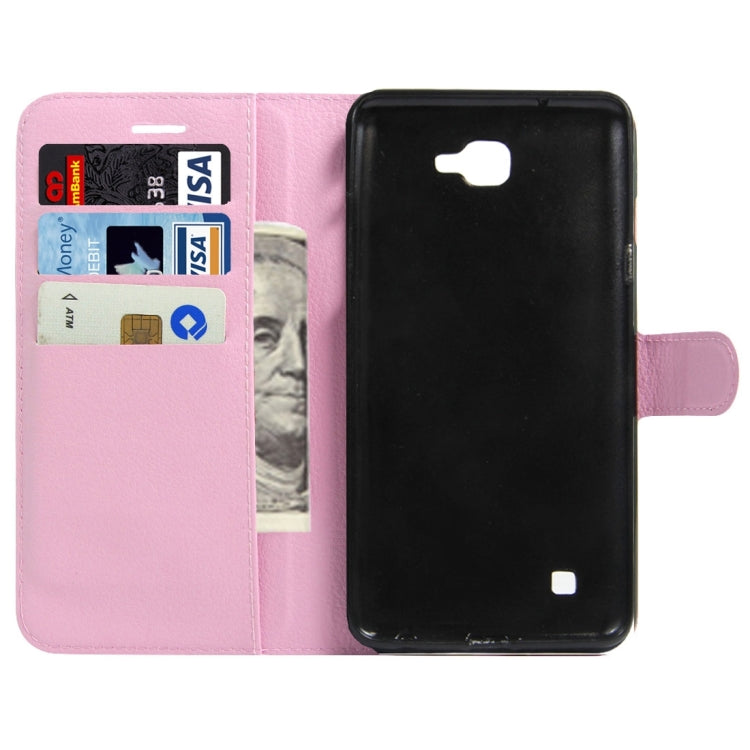 For LG X Max & X5 Litchi Texture Horizontal Flip Leather Case with Magnetic Buckle & Holder & Card Slots & Wallet