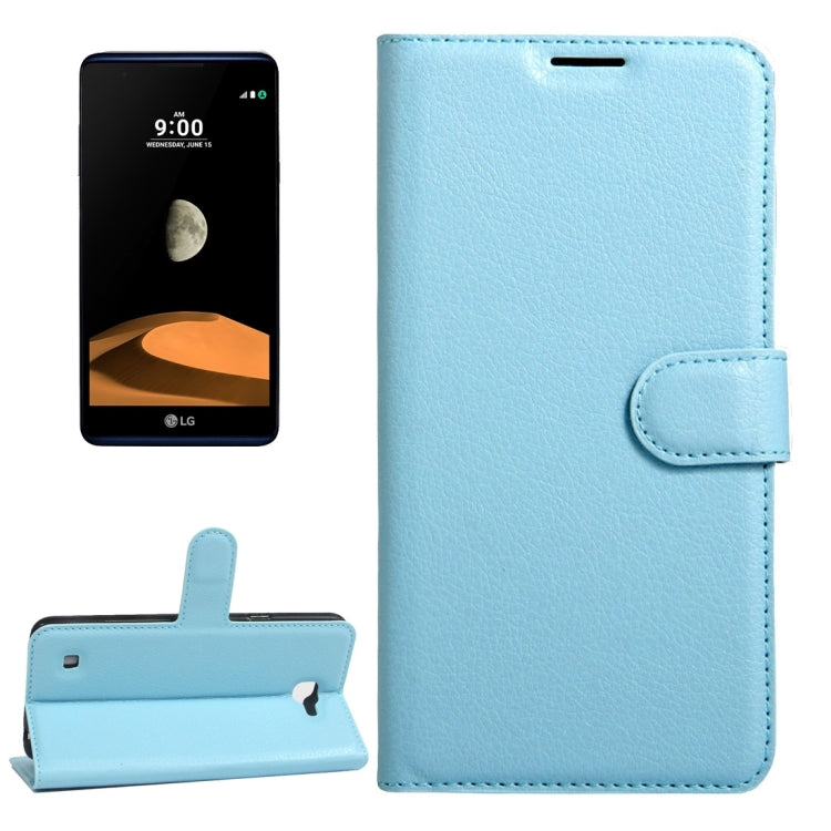 For LG X Max & X5 Litchi Texture Horizontal Flip Leather Case with Magnetic Buckle & Holder & Card Slots & Wallet