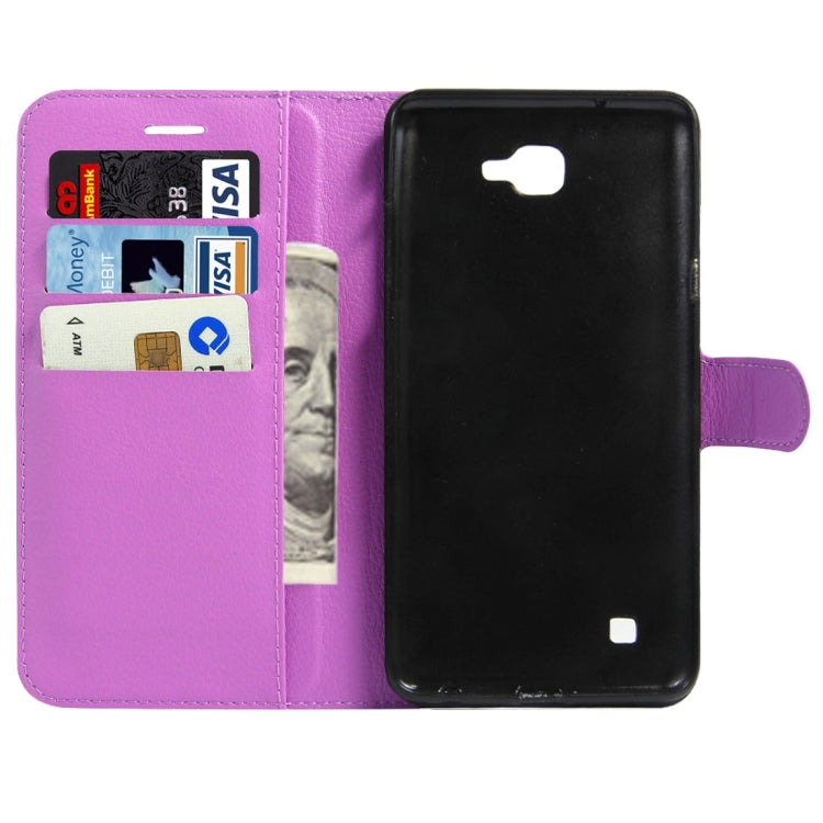 For LG X Max & X5 Litchi Texture Horizontal Flip Leather Case with Magnetic Buckle & Holder & Card Slots & Wallet