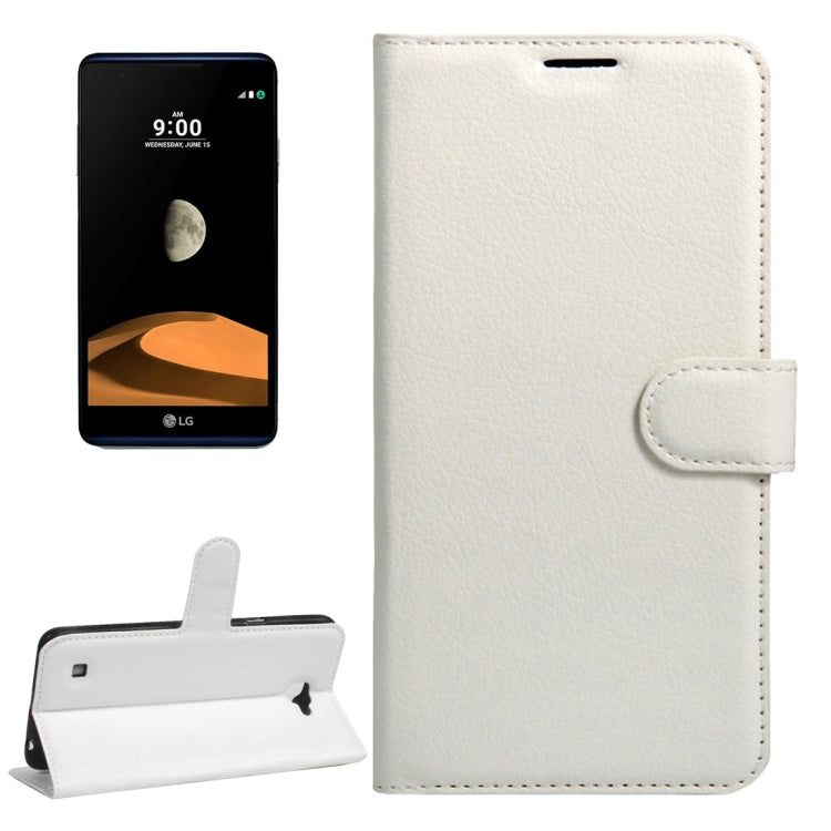 For LG X Max & X5 Litchi Texture Horizontal Flip Leather Case with Magnetic Buckle & Holder & Card Slots & Wallet