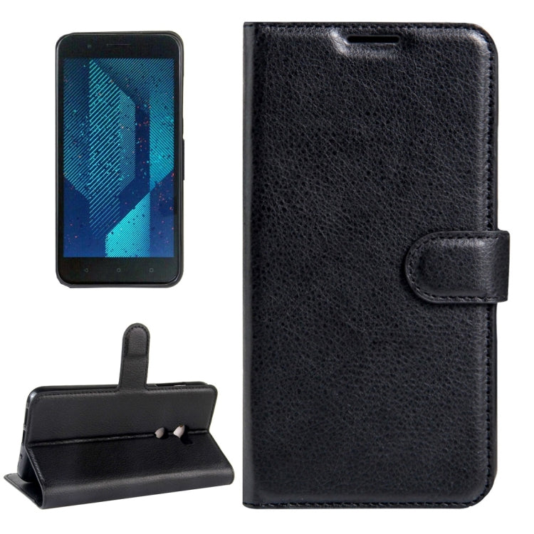 For HTC One X10 Litchi Texture Horizontal Flip Leather Case with Magnetic Buckle & Holder & Card Slots & Wallet