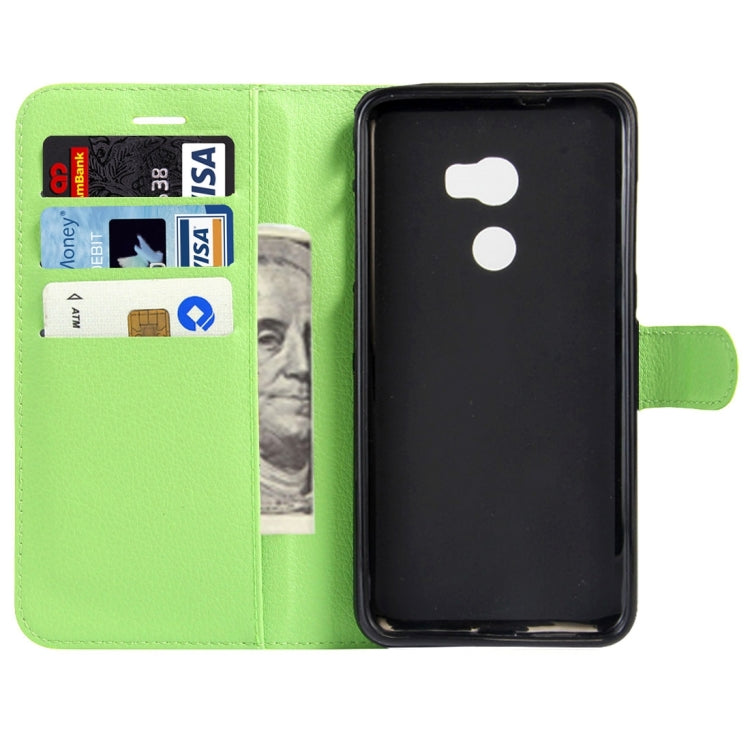For HTC One X10 Litchi Texture Horizontal Flip Leather Case with Magnetic Buckle & Holder & Card Slots & Wallet