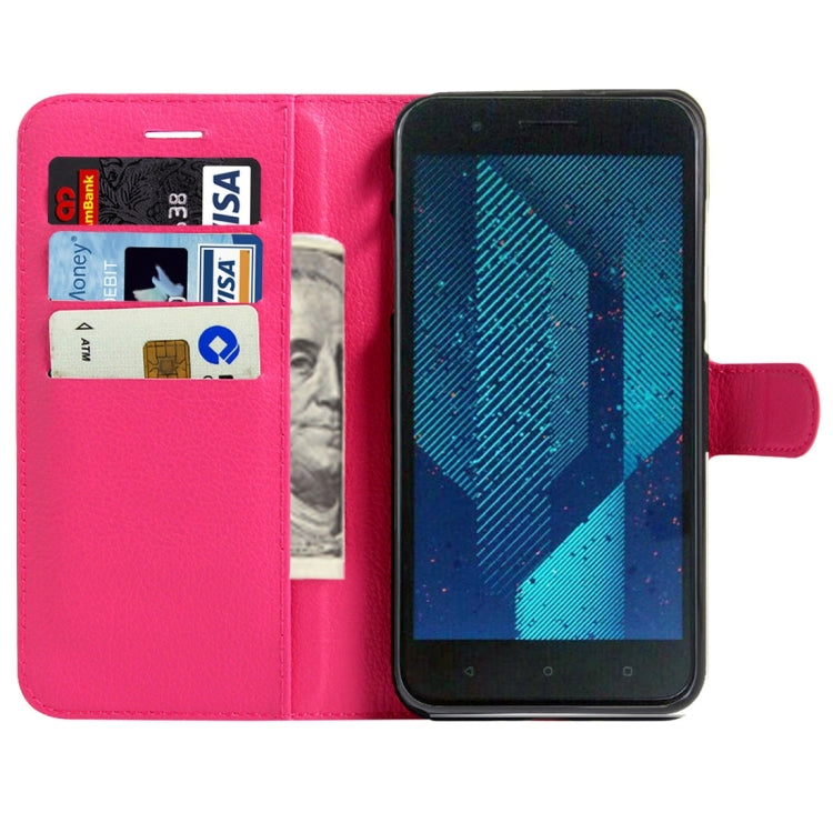 For HTC One X10 Litchi Texture Horizontal Flip Leather Case with Magnetic Buckle & Holder & Card Slots & Wallet