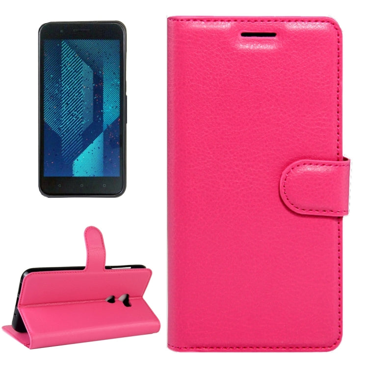 For HTC One X10 Litchi Texture Horizontal Flip Leather Case with Magnetic Buckle & Holder & Card Slots & Wallet