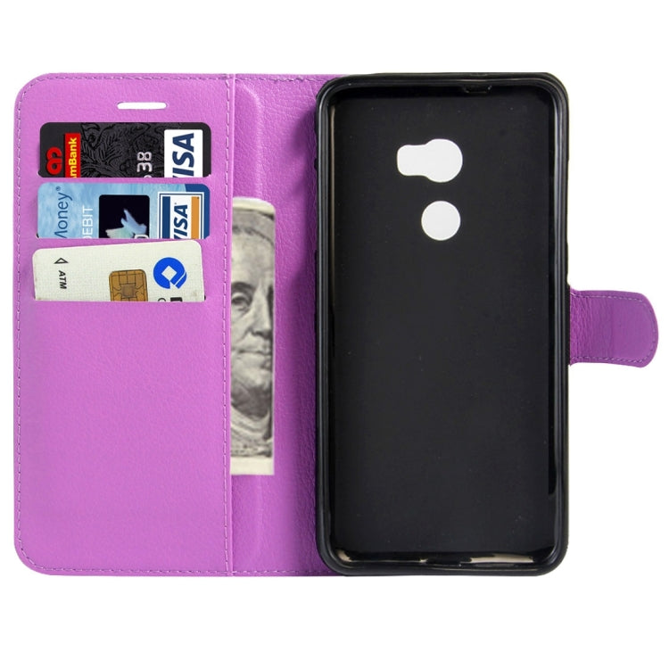 For HTC One X10 Litchi Texture Horizontal Flip Leather Case with Magnetic Buckle & Holder & Card Slots & Wallet