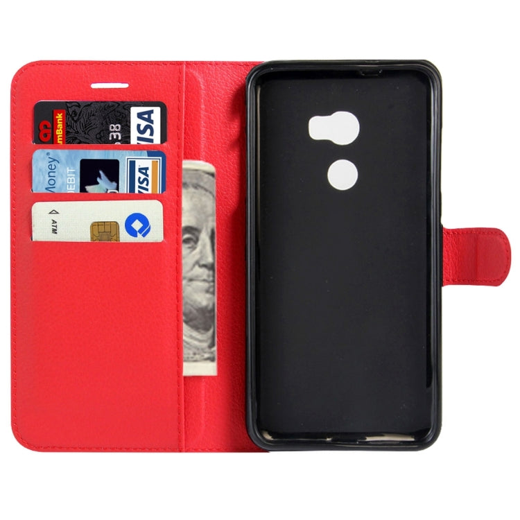 For HTC One X10 Litchi Texture Horizontal Flip Leather Case with Magnetic Buckle & Holder & Card Slots & Wallet
