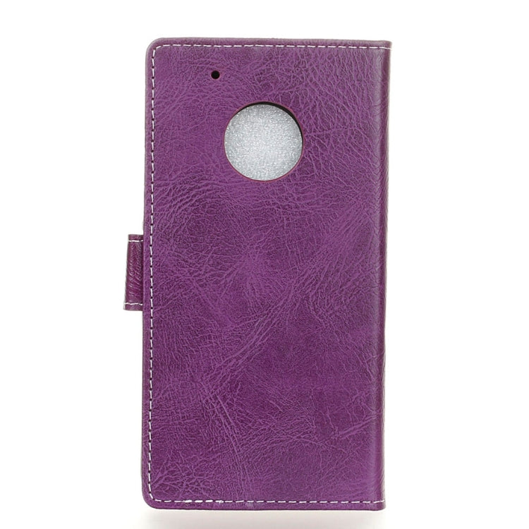 For Motorola Moto E4 (US Version ) Retro Crazy Horse Texture Horizontal Flip Leather Case with Holder & Card Slots & Wallet & Photo Frame