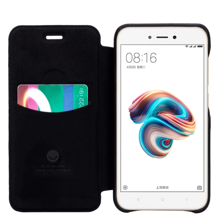 Lenuo for Xiaomi Redmi 5A PU+PC Litchi Texture Horizontal Flip Leather Case Cover with Card Slot