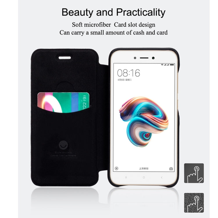 Lenuo for Xiaomi Redmi 5A PU+PC Litchi Texture Horizontal Flip Leather Case Cover with Card Slot