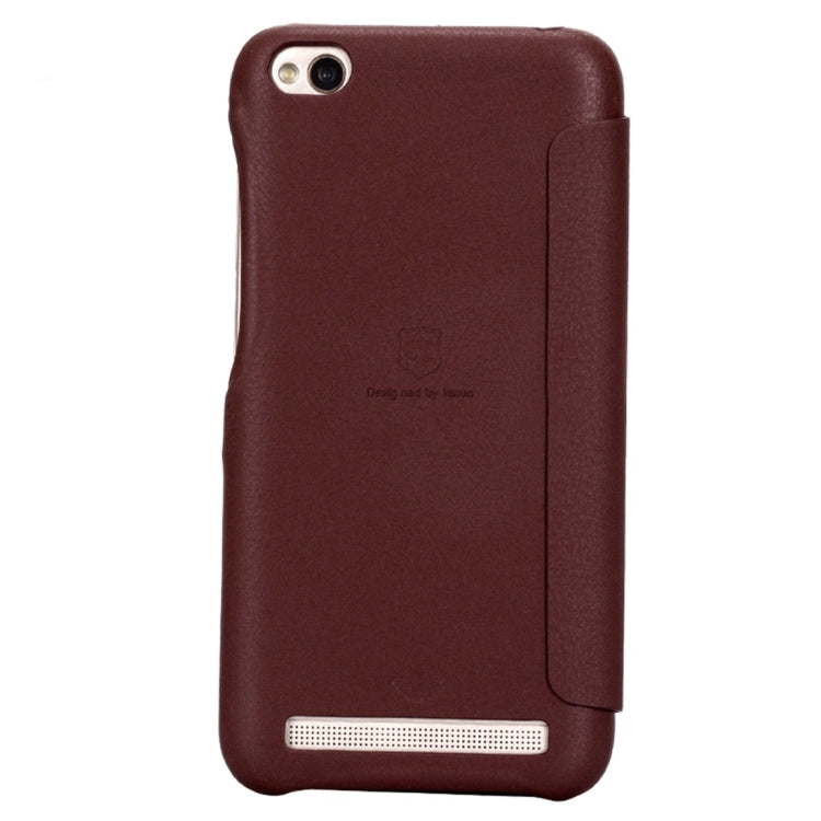 Lenuo for Xiaomi Redmi 5A PU+PC Litchi Texture Horizontal Flip Leather Case Cover with Card Slot