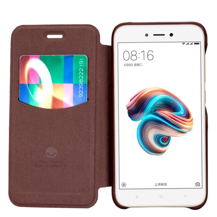 Lenuo for Xiaomi Redmi 5A PU+PC Litchi Texture Horizontal Flip Leather Case Cover with Card Slot
