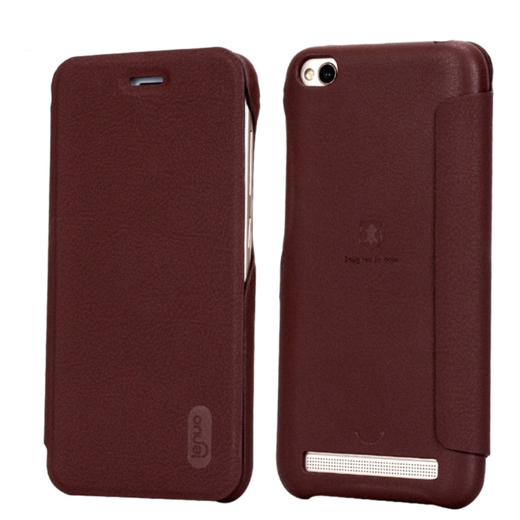 Lenuo for Xiaomi Redmi 5A PU+PC Litchi Texture Horizontal Flip Leather Case Cover with Card Slot