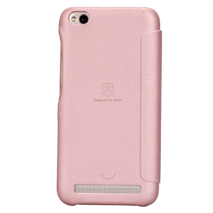 Lenuo for Xiaomi Redmi 5A PU+PC Litchi Texture Horizontal Flip Leather Case Cover with Card Slot