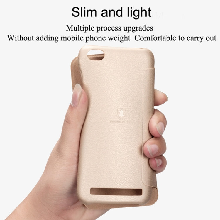 Lenuo for Xiaomi Redmi 5A PU+PC Litchi Texture Horizontal Flip Leather Case Cover with Card Slot