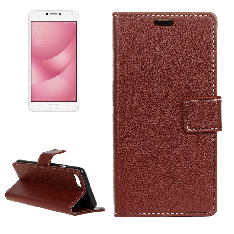 For Asus Zenfone 4 Max ZC554KL Litchi Texture Horizontal Flip Leather Case with Holder & Card Slots & Wallet & Photo Frame
