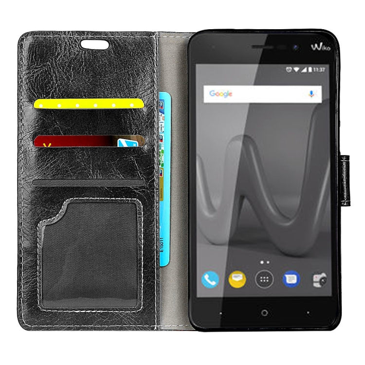 Wiko LENNY 4 Retro Crazy Horse Texture Horizontal Flip Leather Case with Holder & Card Slots & Wallet & Photo Frame