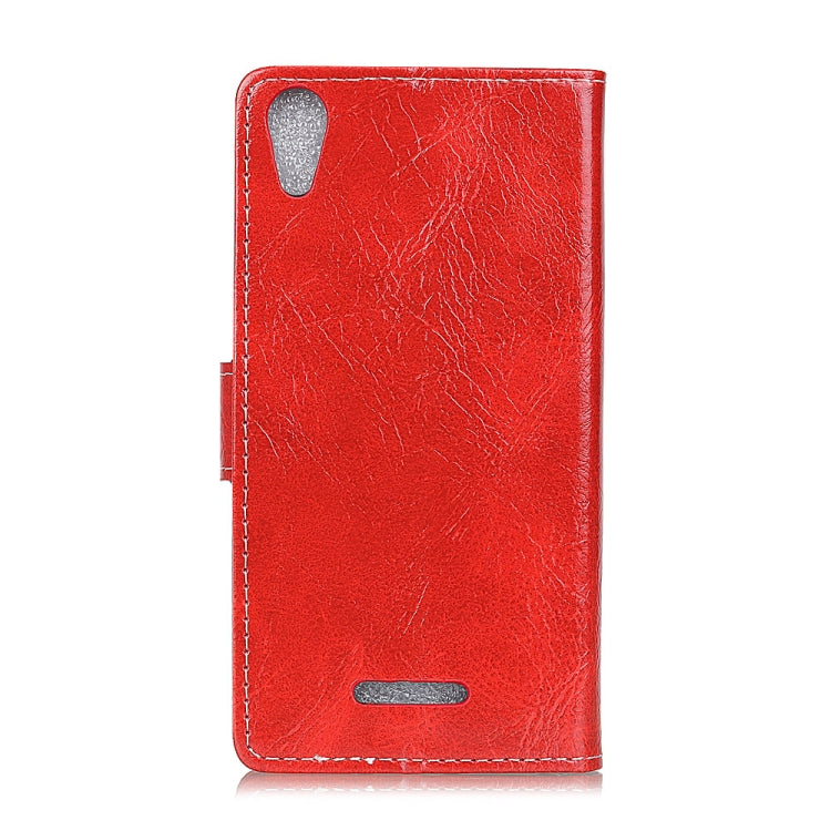 Wiko LENNY 4 Retro Crazy Horse Texture Horizontal Flip Leather Case with Holder & Card Slots & Wallet & Photo Frame